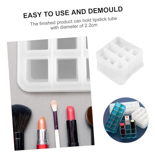 Sewroro DIY Silikonform Fächer Lippenstift Aufbewahrungsbox Gießform für Epoxidharz Basteln Kosmetik Organizer Transparent Individuell Gestaltbar Kompakt und Vielseitig Sewroro DIY Silikonform Fächer Lippenstift Aufbewahrungsbox Gießform für Epoxidharz Basteln Kosmetik Organizer Transparent Individuell Gestaltbar Kompakt und Vielseitig von Sewroro