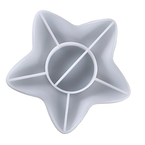 Sewroro DIY Silikonform Meerestern Gießform aus Hochwertigem Langlebigem Material Leicht Kompakt für Kreative Bastelprojekte und Praktische Aufbewahrungsplatten von Sewroro