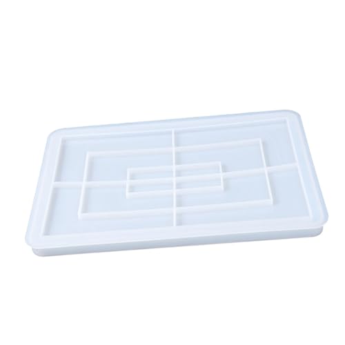 Sewroro DIY Silikonform Rechteckiges Tablett Epoxidharz Gießform Leicht Tragbar Praktisch Für Handwerk Desktop Ablageschale Sewroro DIY Silikonform Rechteckiges Tablett Epoxidharz Gießform Leicht Tragbar Praktisch Für Handwerk Desktop Ablageschale von Sewroro