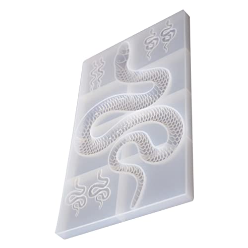 Sewroro DIY Silikonform für Snack Anhänger Snake Shape Epoxidharz Gießform für Schmuckherstellung Basteln und Dekoration Einfaches Entformen für von Sewroro