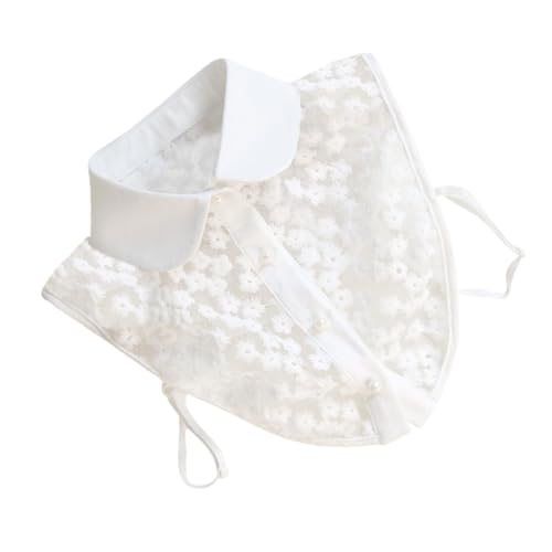 Sewroro Damen Spitzenbesatz Blusenkragen aus Baumwolle Abnehmbarer Teil Hemdkragen Weißer Leichter Fake Kragen Elegant und Vielseitig Passend zu Pullovern Kleidern Jacken und Shirts Sewroro Damen Spitzenbesatz Blusenkragen aus Baumwolle Abnehmbarer Teil Hemdkragen Weißer Leichter Fake Kragen Elegant und Vielseitig Passend zu Pullovern Kleidern Jacken und Shirts von Sewroro