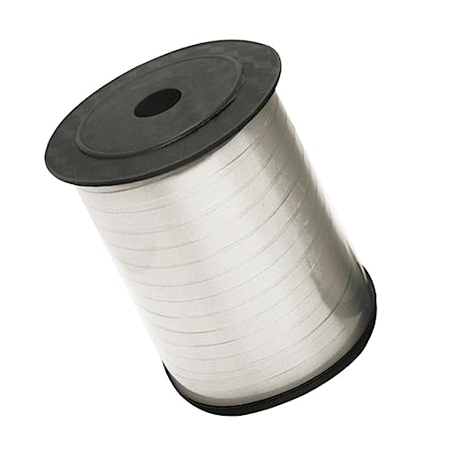 Sewroro Dekorative Ribbons Kunststoff Silberne Verpackungsbänder für Hochzeit und Party DIY Bastelbedarf zur Dekoration und Geschenkverpackung Yards von Sewroro