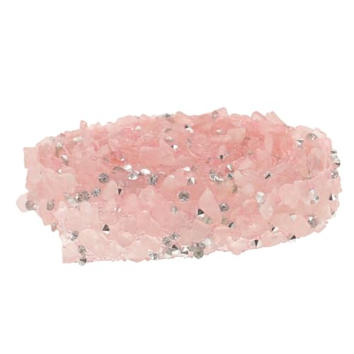 Sewroro Dekorativer Strassgürtel mit Hotmelt Kleber Breites Farbstein Band für Kleidung Bastelverzierung Vielseitig Einsetzbar für Hochzeiten Accessoires und Festdekorationen von Sewroro