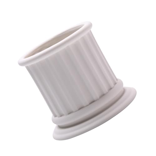 Sewroro Einfacher Keramik Kerzenglas Behälter für DIY Duftkerzen Leerer Kerzenbecher für Kerzenherstellung Vielseitiger Kerzenhalter und Aufbewahrung für Zuhause Hochzeit von Sewroro