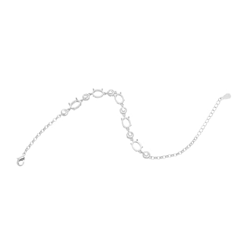 Sewroro Einstellbare Metall-armband Basis mit Blank Bezel Trays für DIY Schmuckherstellung Cabochon Fassung Armband Zubehör Vielseitig und Elegant für Damen und Herren von Sewroro
