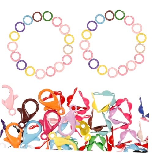 Sewroro Elektroplattierte Bunte DIY Schmuckverschlüsse Lobster Karabinerverschlüsse Sprungringe für Halsketten Armbänder Schmuckherstellung Langlebig und Korrosionsbeständig Sewroro Elektroplattierte Bunte DIY Schmuckverschlüsse Lobster Karabinerverschlüsse Sprungringe für Halsketten Armbänder Schmuckherstellung Langlebig und Korrosionsbeständig von Sewroro