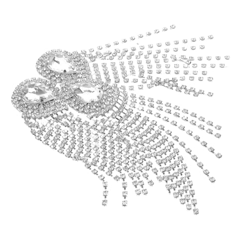 Sewroro Europäische Strass Schulterklappe mit Quasten Modisches Anzug Accessoire Langlebige Uniform Epaulette Einzigartiges Design für Hochzeiten Partys und Festliche Kostüme Sewroro Europäische Strass Schulterklappe mit Quasten Modisches Anzug Accessoire Langlebige Uniform Epaulette Einzigartiges Design für Hochzeiten Partys und Festliche Kostüme von Sewroro