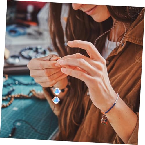 Sewroro Facettierte Doppelkegel perlen Ab Kristallglas Lose DIY Schmuckperlen für Armbänder Ohrringe Bastelperlen zum Schmuck Selber Machen von Sewroro