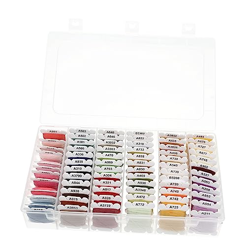 Sewroro Farben Stickgarn DIY Stickfäden für Handarbeiten Robust und Vielseitig für Kleidung Decken und Kreative Projekte von Sewroro