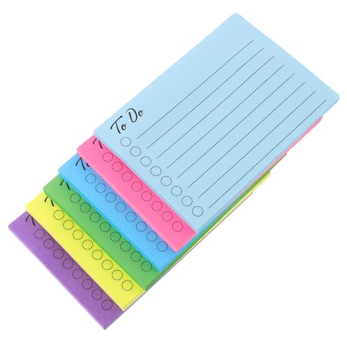 Sewroro Farbige Memo Pads Tragbare Notizzettel pro Heft Praktische Haftnotizen für Büro Schule Zuhause Reminder für To Do Listen und Terminplanung von Sewroro