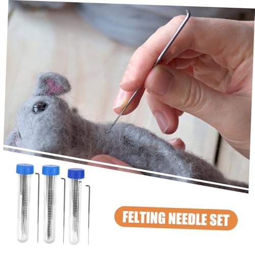 Sewroro Filznadel Set für Handwerk mit Mittel Fein Nadeln und Ergonomischem Griff DIY Wollfilz Werkzeugset für Anfänger und Fortgeschrittene Praktisch und Langlebig Sewroro Filznadel Set für Handwerk mit Mittel Fein Nadeln und Ergonomischem Griff DIY Wollfilz Werkzeugset für Anfänger und Fortgeschrittene Praktisch und Langlebig von Sewroro