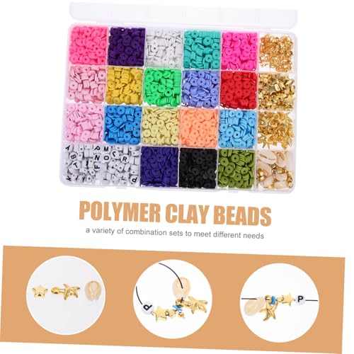 Sewroro Flache Polymer Clay Perlen Bunte Boho Schmuckperlen für DIY Armbänder Halsketten Anhänger Leicht Auffädelbar Bastelzubehör für Charms und Schmuckherstellung Sewroro Flache Polymer Clay Perlen Bunte Boho Schmuckperlen für DIY Armbänder Halsketten Anhänger Leicht Auffädelbar Bastelzubehör für Charms und Schmuckherstellung von Sewroro