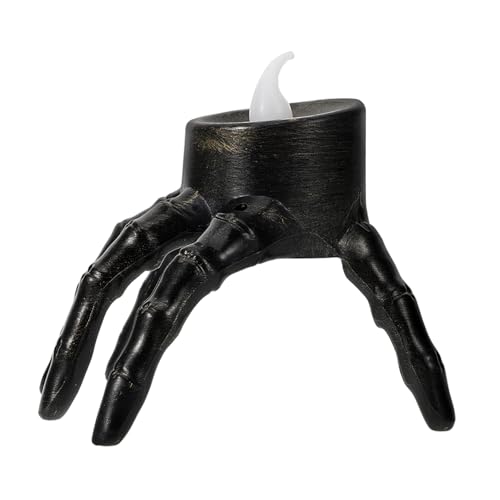 Sewroro Flammenlose Halloween Kerze Dekorative Tischlampe für Kreative Raumgestaltung für Partys Geisterhäuser und Schaurige Deko von Sewroro