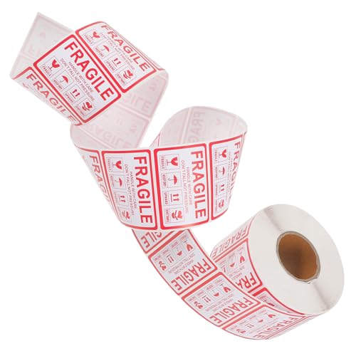 Sewroro Fragile Labels Selbstklebend Versandaufkleber Warnhinweis Zerbrechliche Pakete Papiermaterial Flexibel Langlebig für Paketboxen und Versand von Sewroro