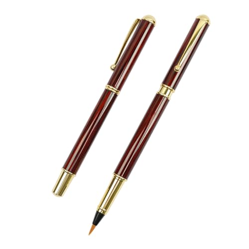 Sewroro Füllfederhalter Kalligraphie mit Austauschbaren Pinseln Weich Flexible Wolfhaarpinsel Glatte Tintenabgabe Innovativer Stift Stil für Anfänger und Kreative Schreibkunst Sewroro Füllfederhalter Kalligraphie mit Austauschbaren Pinseln Weich Flexible Wolfhaarpinsel Glatte Tintenabgabe Innovativer Stift Stil für Anfänger und Kreative Schreibkunst von Sewroro