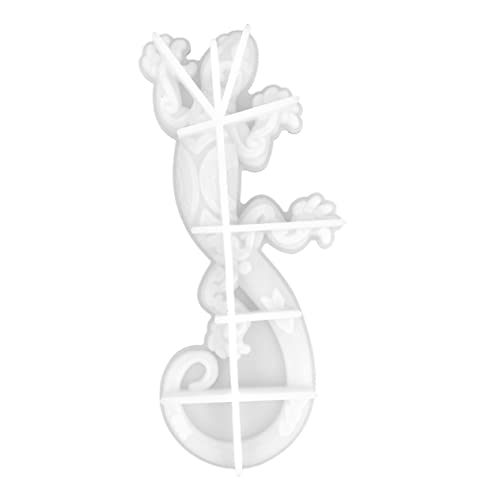 Sewroro Gecko Silikonform für DIY Wanddekoration Einfache Demontage Geeignet für Kreative Kunstprojekte für Epoxidharz und Bastelarbeiten von Sewroro