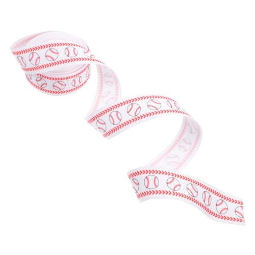 Sewroro Geschenkband Baseball Ripsband Breit Polyester Schleifenband für Partydekoration und Geschenkverpackung Mehrzweckband mit Elegantem Design Sewroro Geschenkband Baseball Ripsband Breit Polyester Schleifenband für Partydekoration und Geschenkverpackung Mehrzweckband mit Elegantem Design von Sewroro