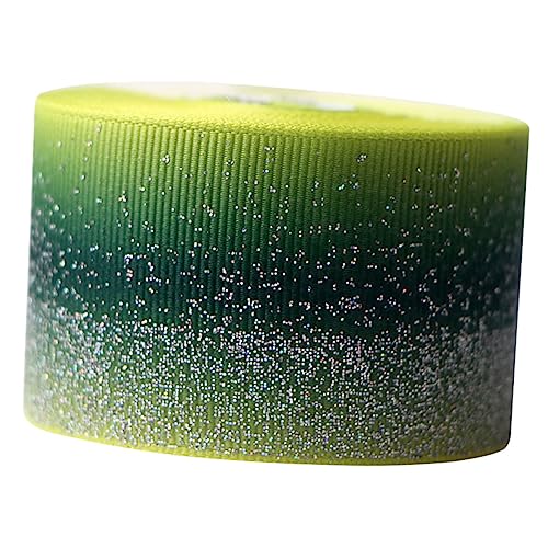 Sewroro Glitzer Ripsband mit Farbverlauf DIY Geschenkband für Hochzeit Partydekoration Blumenarrangements Bastelprojekte Grün Langlebiges Stoffband Sewroro Glitzer Ripsband mit Farbverlauf DIY Geschenkband für Hochzeit Partydekoration Blumenarrangements Bastelprojekte Grün Langlebiges Stoffband von Sewroro