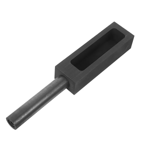 Sewroro Graphit Gussform mit Ergonomischem Griff Hochtemperaturbeständig für Gold Silber Kupfer Metallgießen Verfeinern Barrenform zur Metallveredelung von Sewroro