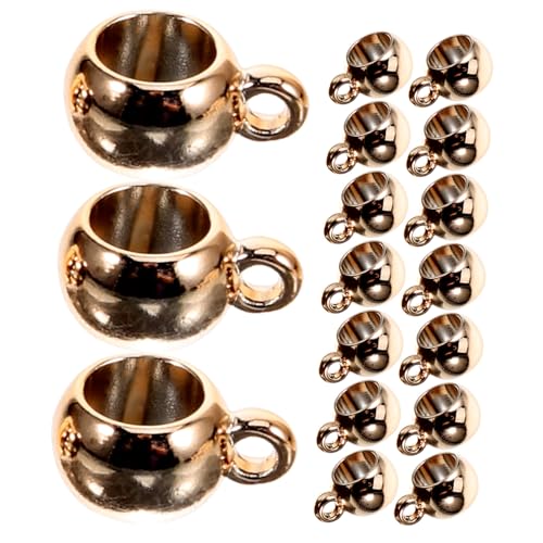 Sewroro Große Lochrundperlen Roségold zum Schmuck Selbermachen Glatte DIY Armbandperlen für Kreative Geschenke und Bequeme Handhabung von Sewroro