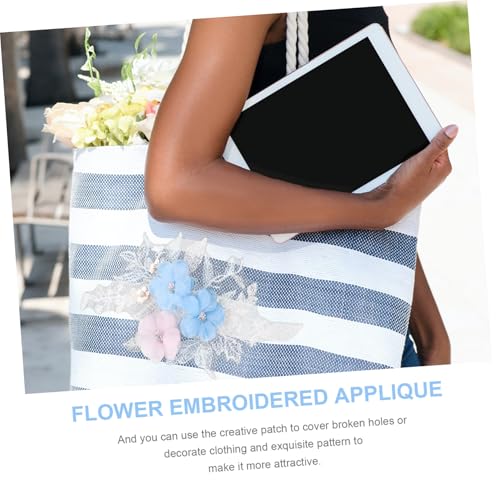Sewroro Großer Bestickter Blumenapplikation Aufnäher für Kleidung DIY Blume Patch zum Aufnähen Handgefertigte Stickerei für Hochzeitskleider Shirts Hüte und Hosen Dekorativer Stoffflicken Sewroro Großer Bestickter Blumenapplikation Aufnäher für Kleidung DIY Blume Patch zum Aufnähen Handgefertigte Stickerei für Hochzeitskleider Shirts Hüte und Hosen Dekorativer Stoffflicken von Sewroro