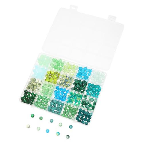 Sewroro Grüne Glasperlen mit Großer Lochgröße Runde Schmuckperlen für DIY Armbänder Halsketten Ohrringe Inklusive Praktischer Aufbewahrungsbox für Vielfältige Bastelprojekte Sewroro Grüne Glasperlen mit Großer Lochgröße Runde Schmuckperlen für DIY Armbänder Halsketten Ohrringe Inklusive Praktischer Aufbewahrungsbox für Vielfältige Bastelprojekte von Sewroro