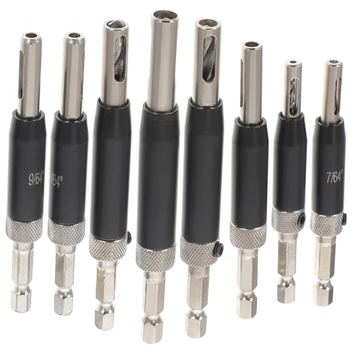 Sewroro Hinged Drill Bit Selbstzentrierend Schnellwechsel Holzbohrer für Türbeschläge Präzise Bohrungen Holzhandwerkswerkzeug mit Staubablauf Passend für Weiches und Hartes Holz von Sewroro