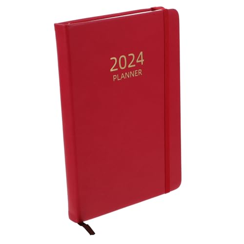 Sewroro Jahresplaner Notizbuch Rot mit Elastischem Band Langlebiges Tages und Monatsagenda Notizheft Praktische Büroplanung Flache für Angenehmes Schreiben Handlich für Unterwegs Sewroro Jahresplaner Notizbuch Rot mit Elastischem Band Langlebiges Tages und Monatsagenda Notizheft Praktische Büroplanung Flache für Angenehmes Schreiben Handlich für Unterwegs von Sewroro