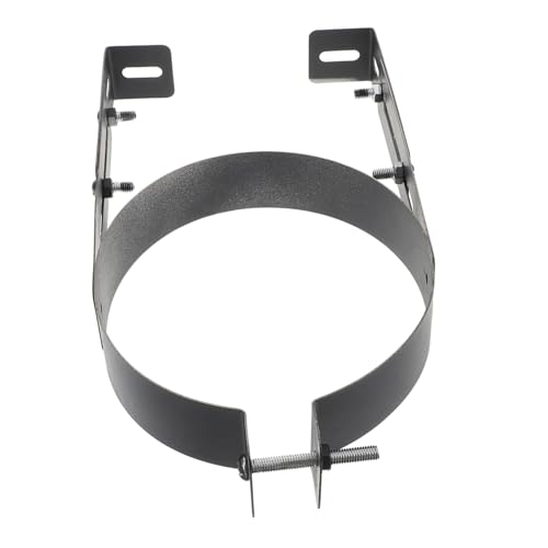 Sewroro Kaminrohrhalterung Rohraufhänger Klemmen Verstellbare Rohrschellenhalterung Verstellbare Rohrstütze Rohrstützen Aufhängeklemme Wandhalterung Rohrhalterungen Schwarz Edelstahl von Sewroro