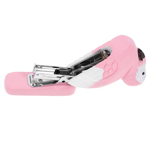 Sewroro Lustiger Holz Stapler im Tierdesign Tragbar und Handlich für Büro Zuhause und Schule Kreatives Schreibtischzubehör für Erwachsene von Sewroro