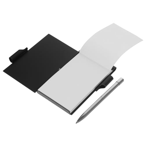 Sewroro Metal Mini Notizblock mit Stift Kompaktes Notizbuch für To Do Listen und Kleine Einkaufslisten Tragbarer Taschennotizblock mit Abreißbaren Notizetui Schwarz Sewroro Metal Mini Notizblock mit Stift Kompaktes Notizbuch für To Do Listen und Kleine Einkaufslisten Tragbarer Taschennotizblock mit Abreißbaren Notizetui Schwarz von Sewroro