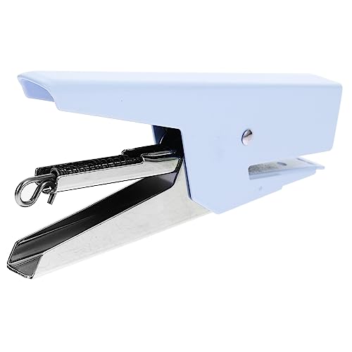 Sewroro Metall Handhefter Tragbar Robuster Bürohefter Großer Kapazität Heftklammern für Schreibtisch Geeignet Elegantes Design Himmelblau von Sewroro