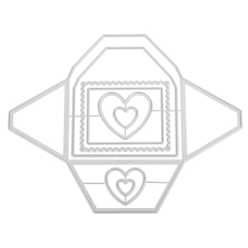 Sewroro Metall-stanzformen Hintergrundrahmen aus Karbonstahl Präzise Schneidvorlagen für Kartenherstellung Scrapbooking Fotoalben DIY Bastelarbeiten Kompatibel mit Gängigen von Sewroro