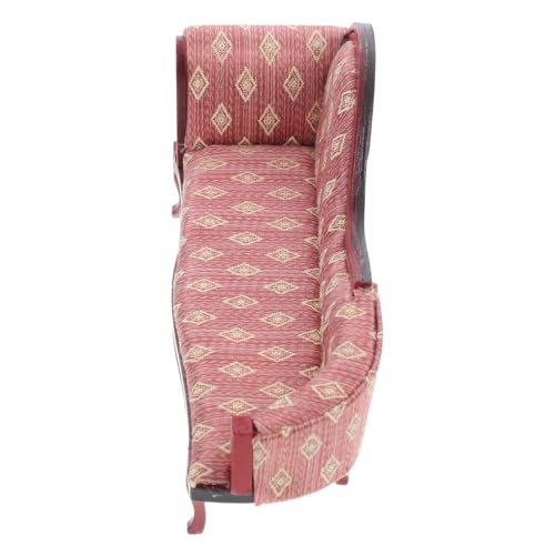 Sewroro Mini-Puppenhaus mini Sofa puppenhaus Einrichtung Anhänger Puppenhaus hängende Möbel Wanne Badewanne Puppenbadewanne Mustermöbel Möbelzubehör Miniaturpuppenhausmöbel Mini-Sofa Birke von Sewroro