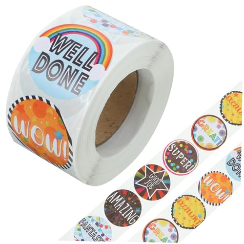 Sewroro Motivationsaufkleber Runde Belohnungssticker Selbstklebend Cartoon Sticker zur Ermutigung Schüler Schule Geschenkversiegelung Sewroro Motivationsaufkleber Runde Belohnungssticker Selbstklebend Cartoon Sticker zur Ermutigung Schüler Schule Geschenkversiegelung von Sewroro