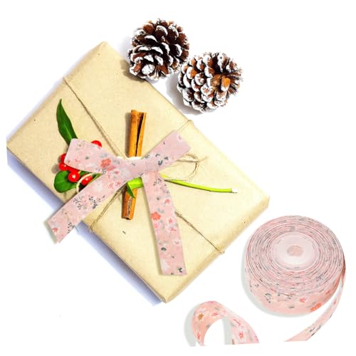 Sewroro Multifunktionales Geschenkband Breit Beidseitig Bedrucktes Dekoband mit Floralem Muster Strapazierfähig und Vielseitig für Geschenkverpackung Partydekoration und DIY Verwendung Sewroro Multifunktionales Geschenkband Breit Beidseitig Bedrucktes Dekoband mit Floralem Muster Strapazierfähig und Vielseitig für Geschenkverpackung Partydekoration und DIY Verwendung von Sewroro