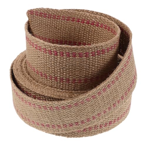 Sewroro Natürliche Jute-gurtband Breit mit Roter Streifen Strapazierfähig Atmungsaktiv für Stuhlreparatur Polsterung Möbel Dekoration DIY Handwerk Sewroro Natürliche Jute-gurtband Breit mit Roter Streifen Strapazierfähig Atmungsaktiv für Stuhlreparatur Polsterung Möbel Dekoration DIY Handwerk von Sewroro