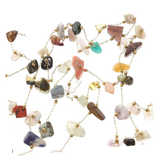 Sewroro Natürliche Kristallperlen Kette Farblich Sortiert Steinperlen Strang Garland DIY Schmuck Zubehör für Armbänder Halsketten Basteln Partydeko Sewroro Natürliche Kristallperlen Kette Farblich Sortiert Steinperlen Strang Garland DIY Schmuck Zubehör für Armbänder Halsketten Basteln Partydeko von Sewroro