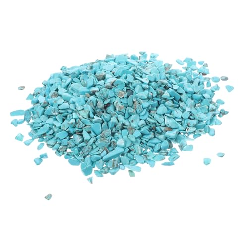 Sewroro Natürliche Türkis steine Dekorative Schmucksteine DIY Schmuckzubehör Kreative Aquarium deko Steine für Vasen und Pflanzgefäße von Sewroro