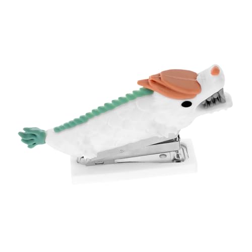 Sewroro Niedlicher Mini Dragon Heftgerät für Schreibtisch Tragbarer Hefter für Bürobedarf Design für Schüler und Erwachsene Weiß für Klassenzimmer und Täglichen Gebrauch von Sewroro