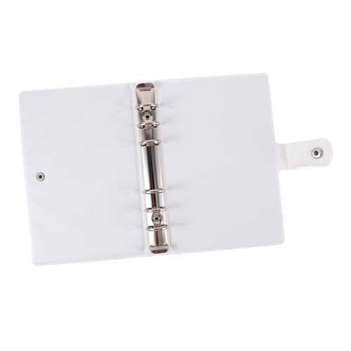 Sewroro Notizblock scheckheft binderclips organizer notizzettel schoot Album Drei-Ring-Ordner Dokumentenordner Notizbucheinband Ordnerhülle mit 6 Ringen Ordnerabdeckungen Plastik Sky-blue von Sewroro