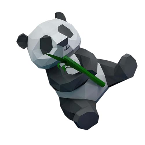 Sewroro Papier Modell Panda Bambus Origami Geometrisch DIY Handgemacht Dekoration Ornament Für Wohnung Festival Party von Sewroro