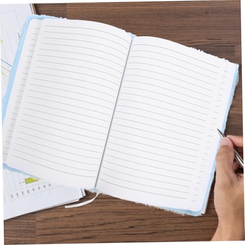 Sewroro Plüsch Notizbuch mit Flauschigem Bezug Tragbares Tagebuch für Mädchen Dekorativer Schreibblock Weiches Cover Handliches Format für Schule und Alltag von Sewroro