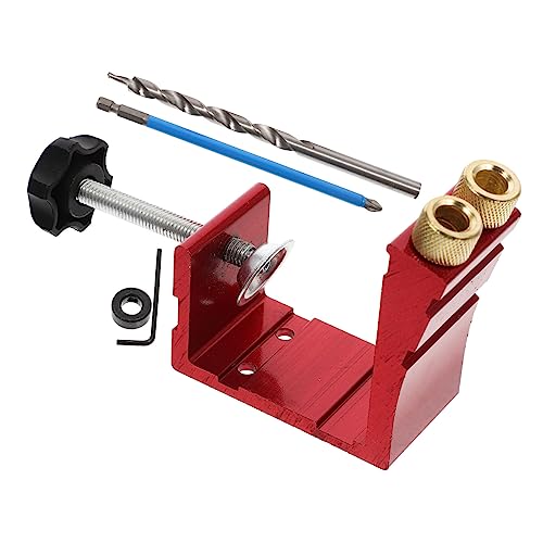 Sewroro Pocket Hole Bohrschablone Neigung Holzbohrer Führung für Präzise Schräglochverbindungen Holzwerkzeug für Möbelbau und Heimwerker Tiefenanschlag für Einfache Anwendung Sewroro Pocket Hole Bohrschablone Neigung Holzbohrer Führung für Präzise Schräglochverbindungen Holzwerkzeug für Möbelbau und Heimwerker Tiefenanschlag für Einfache Anwendung von Sewroro