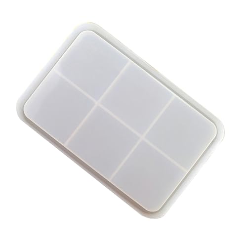 Sewroro Praktische DIY Silikon Tray Form Kreative Epoxidharz Gießform für Tablett Herstellung mit Griff für Bastelfans von Sewroro