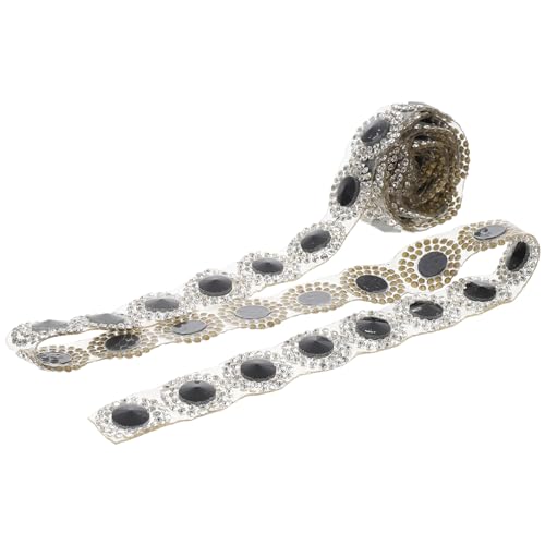 Sewroro Rhinestone Band DIY Glitzerndes Strassband zum Zuschneiden Einfaches Dekorationszubehör für Hochzeit Geburtstag Valentinstag Party Funkelndes Glasdiamant Band von Sewroro