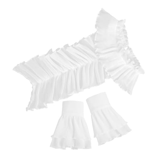 Sewroro Rüschenkragen Set mit Manschetten Tüll Eleganter Fake Kragen und Falsche Ärmel für Kostüme für Halloween Cosplay Events und Partys Sewroro Rüschenkragen Set mit Manschetten Tüll Eleganter Fake Kragen und Falsche Ärmel für Kostüme für Halloween Cosplay Events und Partys von Sewroro