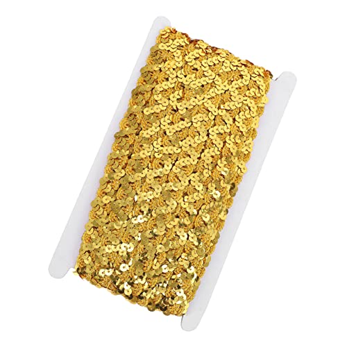 Sewroro S Förmiges Paillettenband Rolle Langlebiges Webband für Bekleidung Applikationen Nähzubehör Eleganter Schmuckbesatz für Diy Handwerk und Kleidungsdekoration von Sewroro
