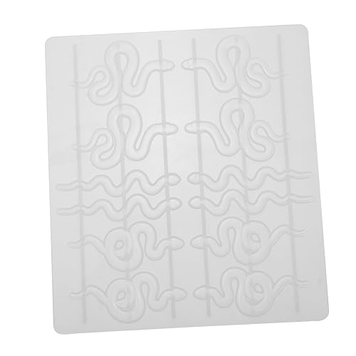 Sewroro Schlangenform Silikon Ohrring Gießform DIY Epoxidharz Schmuck Gussform für Schlüsselanhänger Flexibles Silikon Kreative und Einzigartige Gestaltung für Bastelprojekte von Sewroro