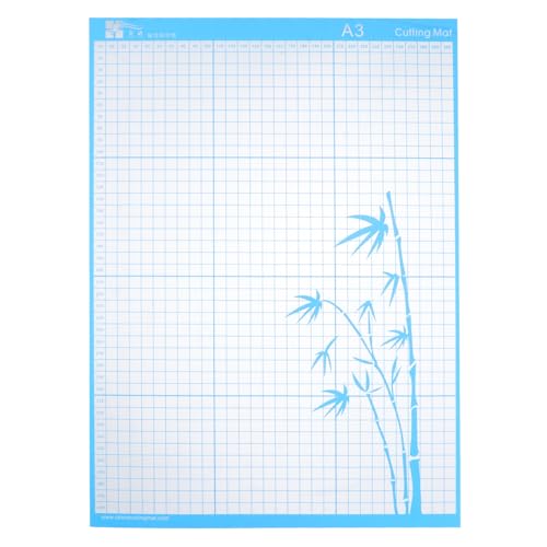 Sewroro Schneidematte PVC Bastelunterlage Selbstheilend mit Maßangabe Vielseitige Schneideunterlage für Nähen Gravur Basteln Leder Papierarbeiten Blau von Sewroro